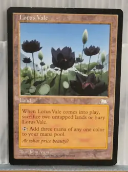 Mtg LOTUS VALE LP Weatherlight Reserve List -Argo- - Image 1