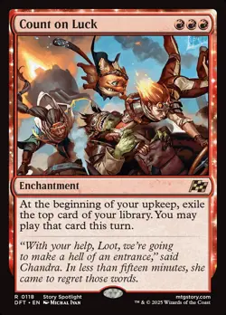 MTG Aetherdrift *FOIL* R Count on Luck #0118 - Image 1