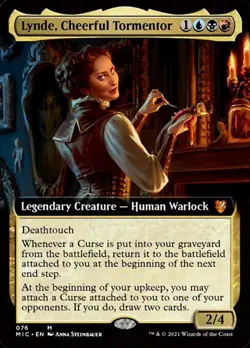 Extended Lynde Cheerful Tormentor - No 76 Mythic Commander Midnight Hunt - Image 1