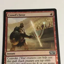 2014 Magic the Gathering Mtg Core Set 2015 Foil Crowd's Favor #138/269 - Image 2