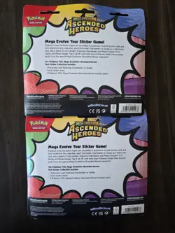 LOT OF (2) Pokemon Mega Evolution Ascended Heroes Tech Sticker Collection NEW - Image 2