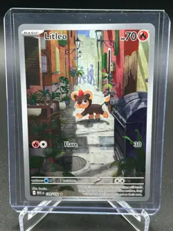 Pokemon TCG Litleo 139/132 Holo Illustration Rare Mega Evolution NM - Image 1