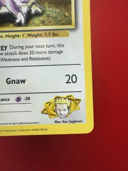 Lt. Surge's Rattata 015/034 CLB NM Trading Card Game Classic Holo Pokemon #731 - Image 5