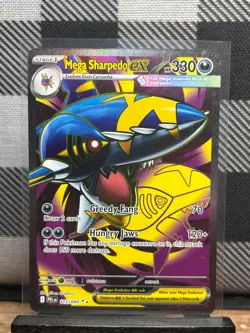 Pokemon TCG: Mega Sharpedo EX 113/94, (FULL ART) Phantasmal Flames _ HOLO - Image 1