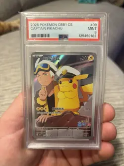2025 Pokemon CBB1CS Captain Pikachu PSA 9 #709/09 - Image 1