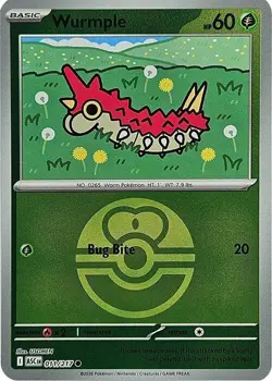 Wurmple *LOVE BALL* #011/217 (Ascended Heroes) ASC Pokemon NEW NM - Image 3