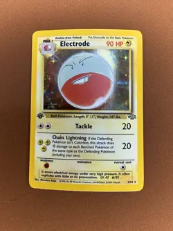 1st Edition Pokemon Electrode Holo Rare Jungle Set 2/64 1999 - Image 1