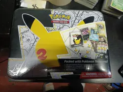 Pokemon 25th Anniversary Celebrations Treasure Chest Lunchbox Tin NEW/SEALED - Image 1