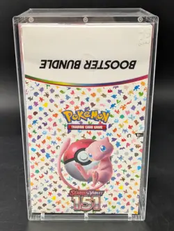 Pokemon 151 SV3.5 Booster Bundle Display Factory Sealed Case W/Acrylic Case - Image 1
