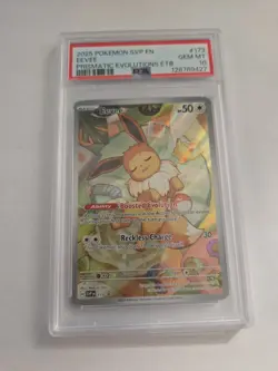 Pokemon Prismatic Evolutions ETB 173 EEVEE PSA 10 GEM Black Star Promo (089) - Image 1