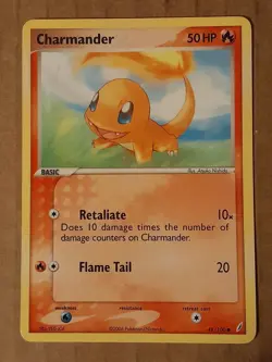 Pokemon Charmander 48/100 Crystal Guardians NM See Pictures - Image 1