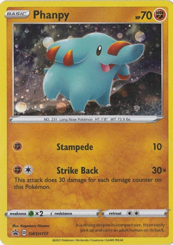Phanpy SWSH117 | Pokemon TCG Black Star Promo Galaxy Cosmos Holo Blister Pack - Image 1