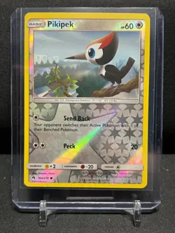 Pikipek 164/214 Reverse Holo Pokemon 2018 Lost Thunder - LP - Image 1
