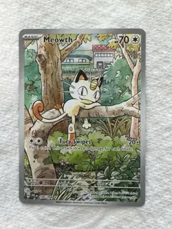 Pokemon TCG Meowth 106/094 - Phantasmal Flames Illustration Rare NM - Image 1