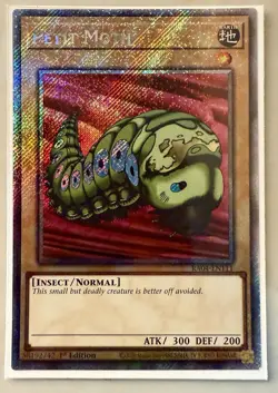 Yugioh! 1x Petit Moth RA04-EN111 Platinum Secret Rare 1st Ed NM - Image 1