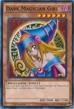 Dark Magician Girl - YGLD-ENA04 - Common - 1st Edition - Lightly Played - Image 1