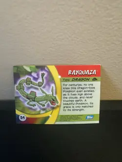 Pokemon Rayquaza Topps Advanced Challenge #54 Non-Holo 2004 Vintage Card MP - Image 2