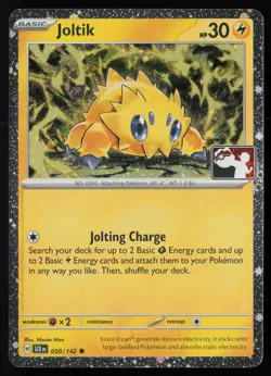 Pokemon Joltik - 050/142 Prize Pack Series Cards Cosmo Holo Pack Fresh - NM - Image 1