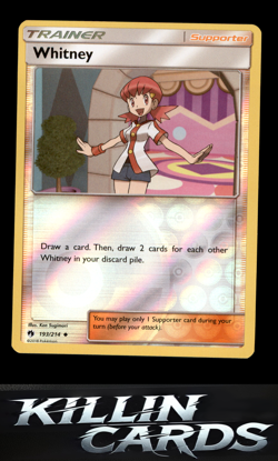 Reverse Holofoil Whitney 193/214 Pokemon Uncommon SM - Lost Thunder Card NM - Image 1