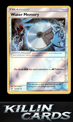 Reverse Holofoil Water Memory 157/181 Pokemon Uncommon SM - Team Up Card NM - Image 1