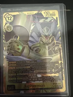 Digimon Card Game Time Stranger: Jupitermon BT24 101 SEC – RARE PULL – SP – MINT - Image 1