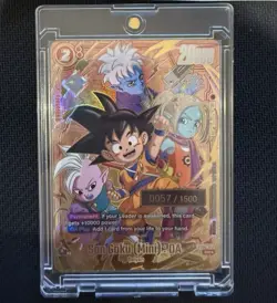 Dragon Ball Fusion World Card Game Son Goku Mini DA Low Serial FB04-012 English - Image 1