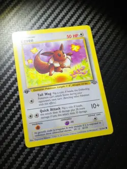 Eevee 51/64 Jungle WOTC 1st Edition Pokemon TCG Card NM - Image 2