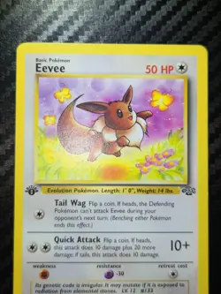 Eevee 51/64 Jungle WOTC 1st Edition Pokemon TCG Card NM - Image 4