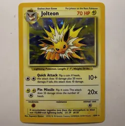 Pokemon TCG Jolteon Jungle Holo Rare Card 4/64 No Symbol Misprint LP/NM - Image 1
