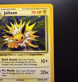 Pokemon TCG Jolteon Jungle Holo Rare Card 4/64 No Symbol Misprint LP/NM - Image 3