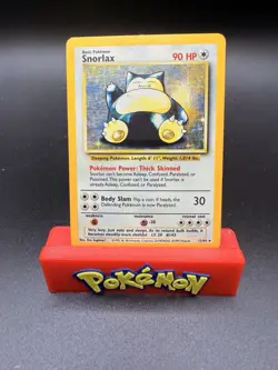 1999 Pokemon SNORLAX Jungle Set NO SYMBOL ERROR Misprint HOLO Rare Card 11/64 MP - Image 1