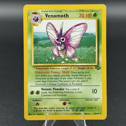 Pokemon TCG Venomoth Jungle Card 29/64 Unlimited Rare - LP Condition - Image 1