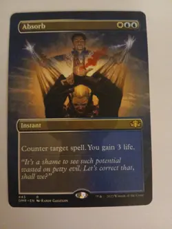 Absorb Borderless NM/M Magic the Gathering Dominaria Remastered MTG - Image 1