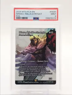 MINWU, REBELLION STRATEGIST 2025 MTG FINAL FANTASY FOIL RARE 2/4 PSA 9 Q3423 - Image 1