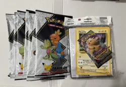 Complete Set (8) Pokemon First Partner Packs + Rare Binder (3pks) & Display Box 820650809682 - Image 3