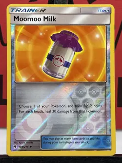 Moomoo Milk Reverse Holo Uncommon SM - Lost Thunder 185/214 Pokemon TCG - Image 3
