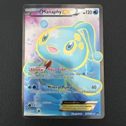 Pokemon TCG Manaphy EX Full Art Holo Ultra Rare Card 116/122 XY Breakpoint C - Image 1