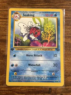 Pokemon TCG Seaking Jungle 1st Edition Uncommon Card 46/64 - Image 1