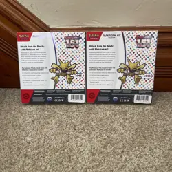 Pokemon TCG Scarlet & Violet 151 Alakazam ex Collection Booster Box - NIB X2 Lot - Image 2