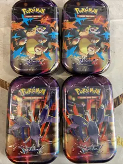 LOT 4 🔥Pokemon Mega Evolution Mega Heroes Mini Tin 🔥 2 LATIAS and 2 KANGASKHAN - Image 1