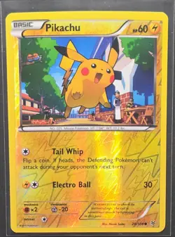 Pikachu 20/108 XY Roaring Skies Reverse Holo Pokemon 2015 - Image 1