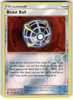 Beast Ball SM - Celestial Storm Uncommon,Reverse Holo Pokemon Lightly played - Image 1