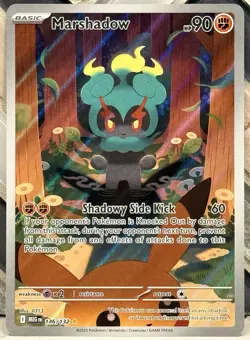 Marshadow Illustration Rare 146/132 NM/M ME01: Mega Evolution Pokemon TCG - Image 1