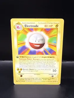 Pokemon Electrode 1st Edition Base Set Shadowless Vintage WOTC 21/102 - Image 1