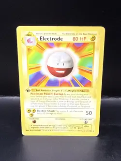 Pokemon Electrode 1st Edition Base Set Shadowless Vintage WOTC 21/102 - Image 2