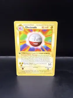 Pokemon Electrode 1st Edition Base Set Shadowless Vintage WOTC 21/102 - Image 3