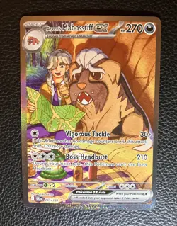 Pokemon TCG Arven's Mabosstiff EX #235/182 Sv10: Destined Rivals SAR Full Art - Image 1