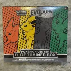 2021 Pokemon SWSH Evolving Skies Sealed Pokemon Center ETB Elite Trainer Box - Image 1