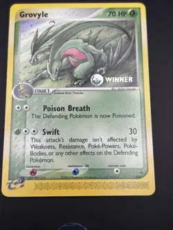 2003 Pokemon Nintendo Black Star Promos e-League Winner #004 Grovyle - Image 3