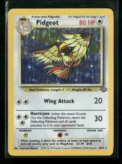 1999 Pokemon Jungle Pidgeot (8) #08/64 Holo Rare Lightly played - Image 1